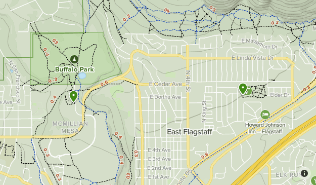 Buffalo Park Flagstaff Map Flagstaff Walk/Run Trails | List | Alltrails