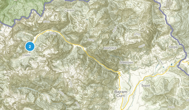 Tropojë, Kukës Map