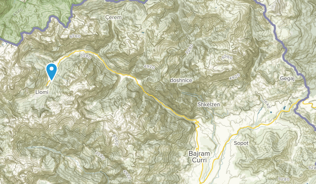 Tropojë, Kukës Map