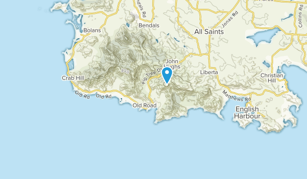 Old Road, Saint Mary Map