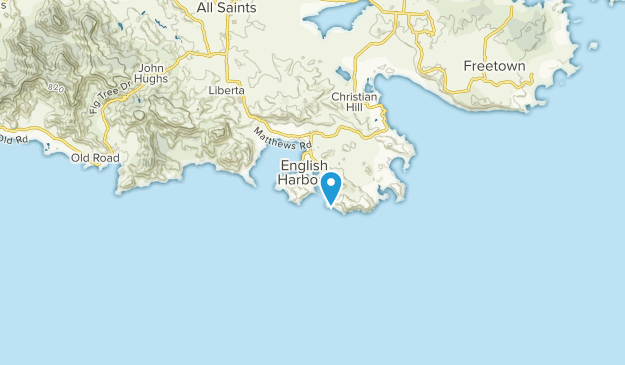 English Harbour, Saint Paul Map