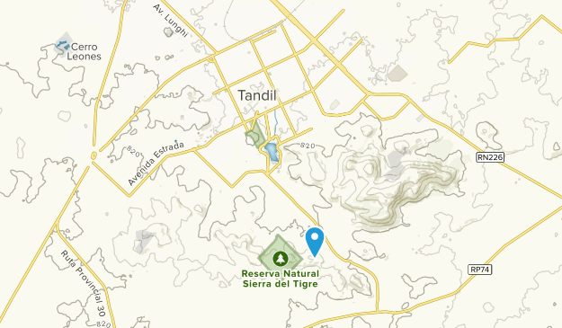 Tandil, Buenos Aires Map