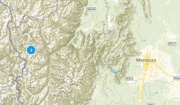 Puente del Inca, Mendoza Map