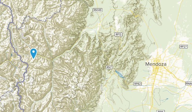 Puente del Inca, Mendoza Map