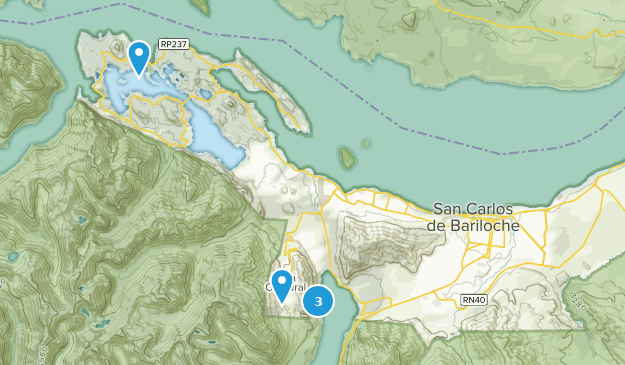 San Carlos de Bariloche, Rio Negro Map