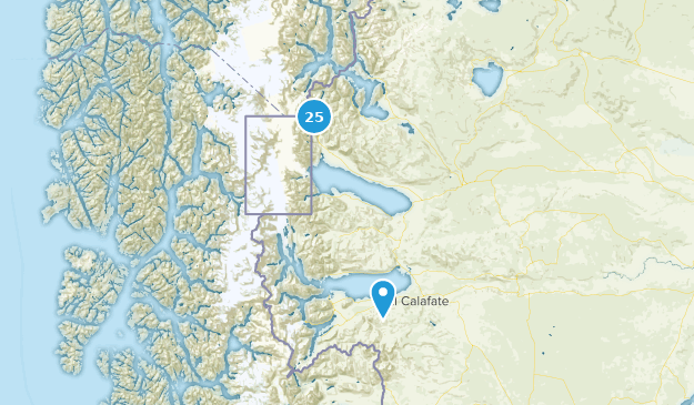 Lago Argentino Department, Santa Cruz Map