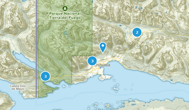Ushuaïa, Tierra Del Fuego Map