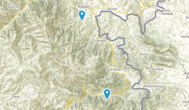 Tsav, Syunik Map