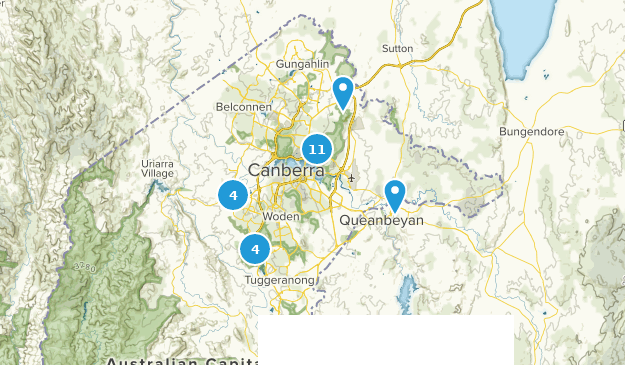 Canberra, Australian Capital Territory Map