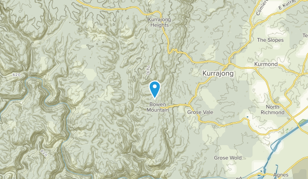 Bowen Mountain, Nouvelle-Galles du Sud Map