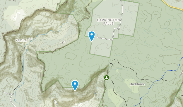 Carrington Falls, Nueva Gales del Sur Map