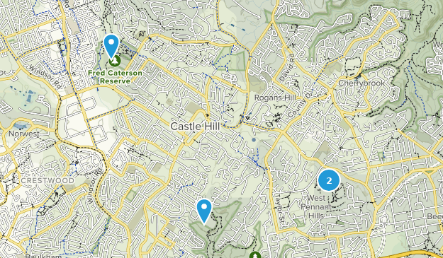 Castle Hill, New South Wales Map