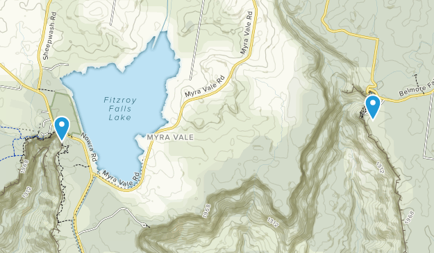 Fitzroy Falls, New South Wales Map