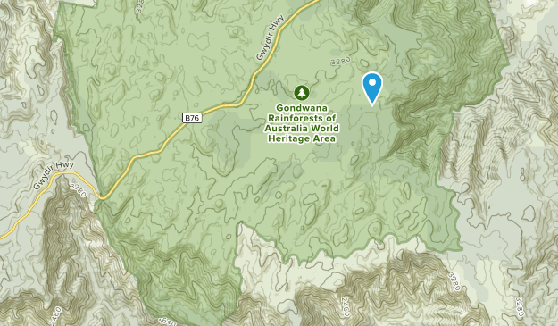 Gibraltar Range, Nueva Gales del Sur Map