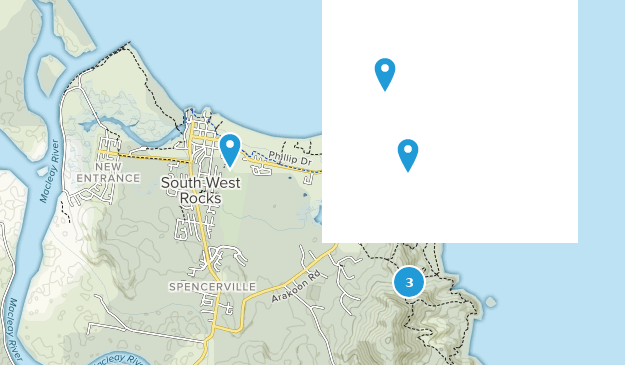 South West Rocks, Nouvelle-Galles du Sud Map