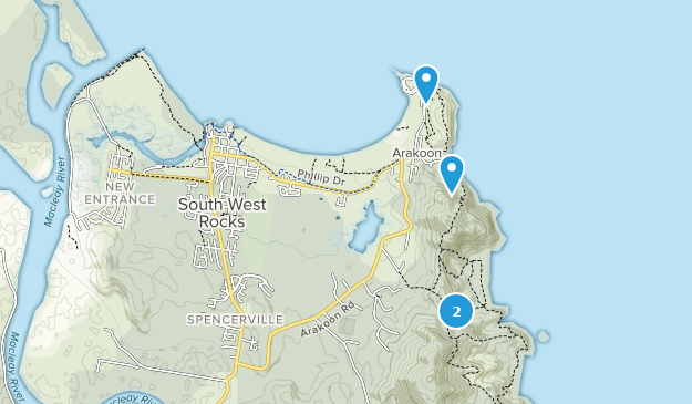 South West Rocks, New South Wales Map
