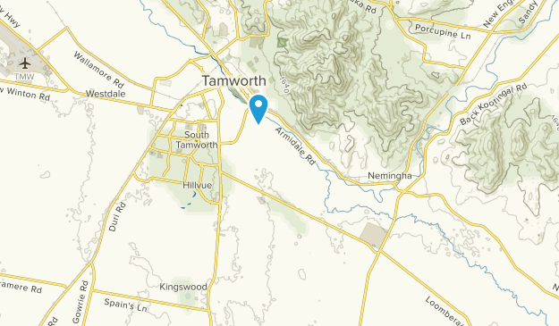 Tamworth, Nouvelle-Galles du Sud Map