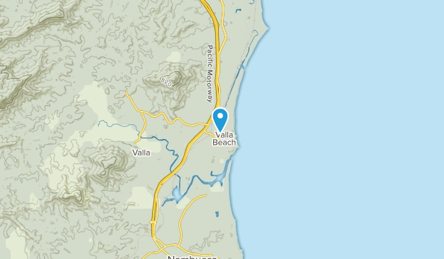 Valla Beach, Nouvelle-Galles du Sud Map