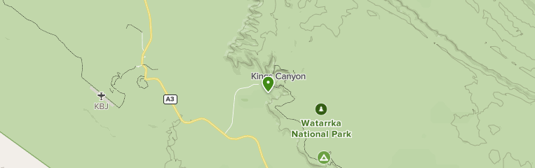 Kings canyon clearance rim walk map