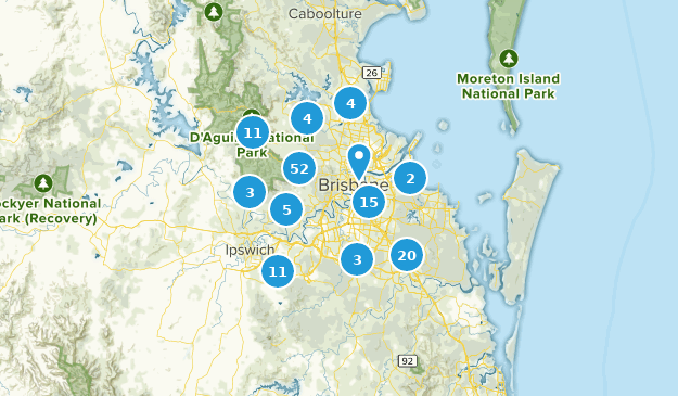 Brisbane, Queensland Map
