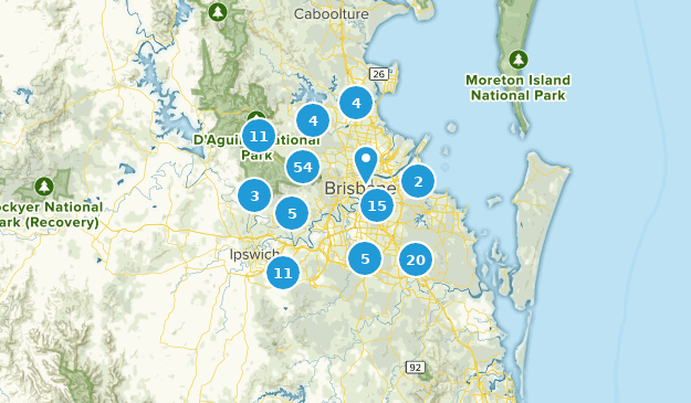 Brisbane, Queensland Map