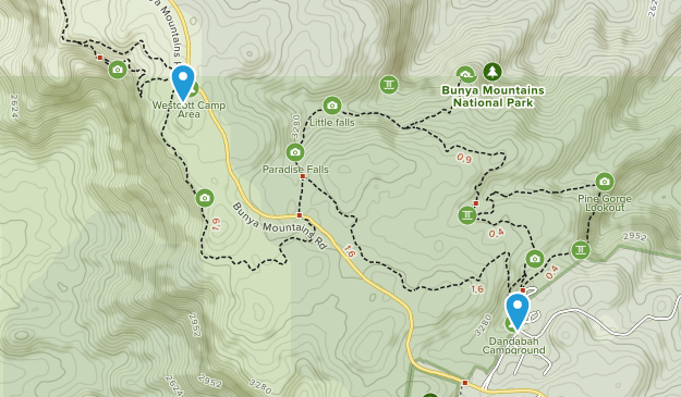 Bunya Mountains, Queensland Map
