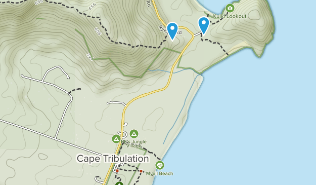 Cape Tribulation, Queensland Map