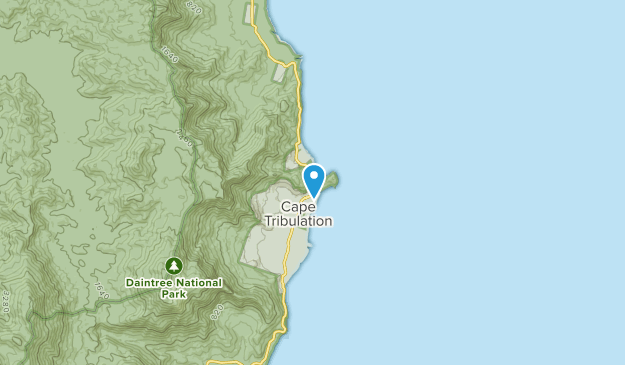 Cape Tribulation, Queensland Map