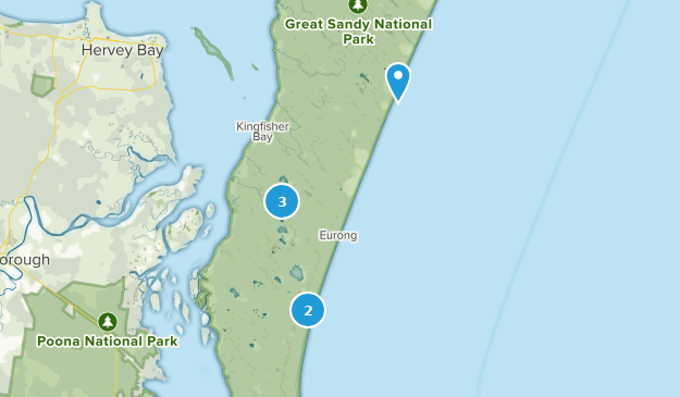 Fraser Island, Queensland Map