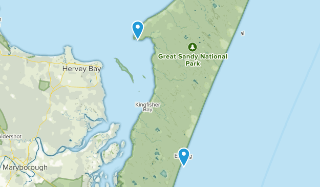 Fraser Island, Queensland Map