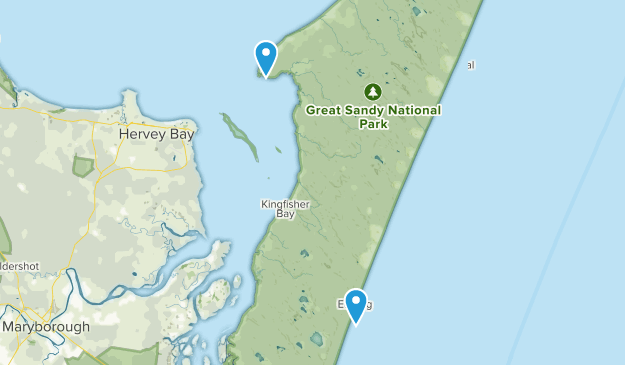 Fraser Island, Queensland Map