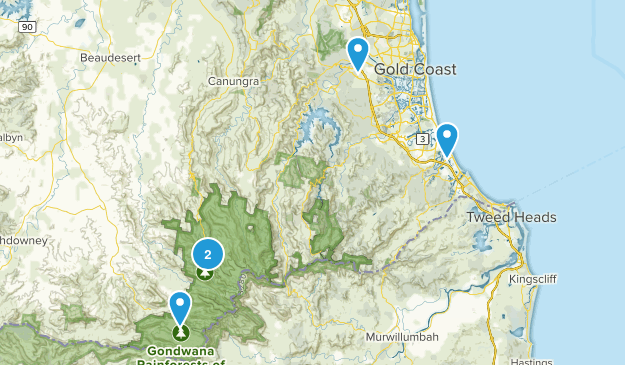 Gold Coast, Queensland Map