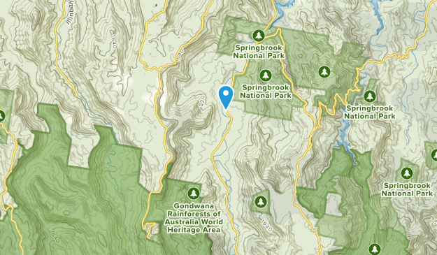 Numinbah Valley, Queensland Map