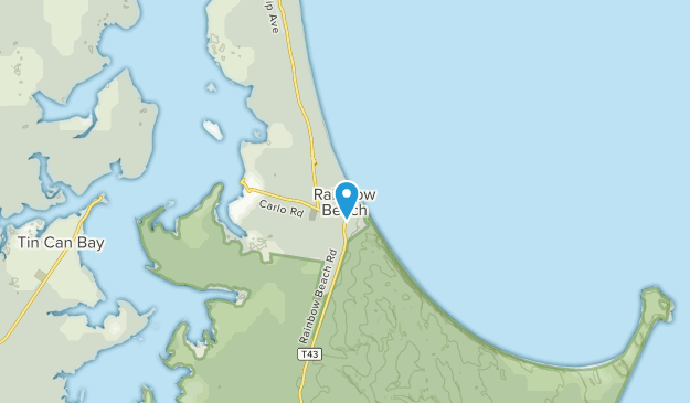Rainbow Beach, Queensland Map