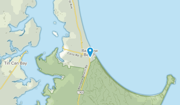 Rainbow Beach, Queensland Map