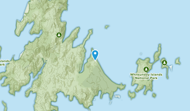 Whitsunday Island, Queensland Map