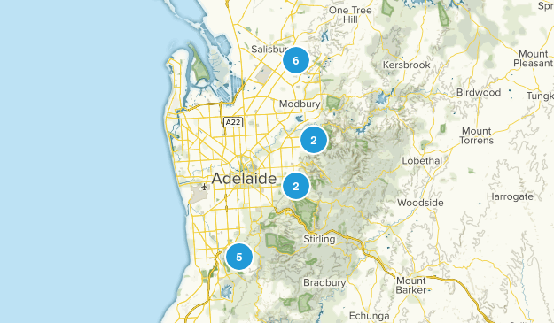 Adelaide, South Australia Map