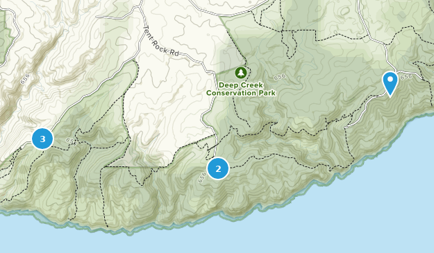 Deep Creek, Australia Meridional Map
