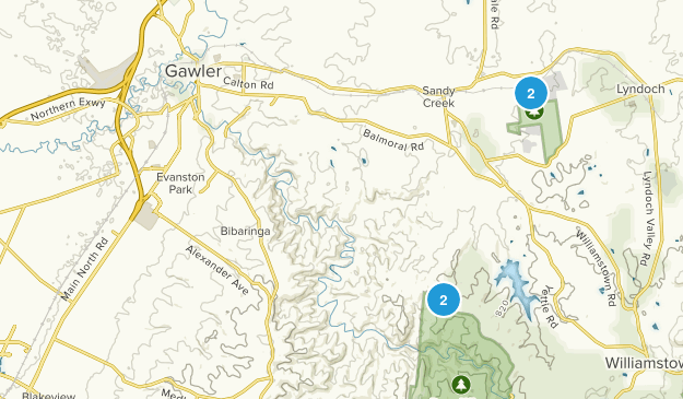 Gawler, Australia Meridional Map