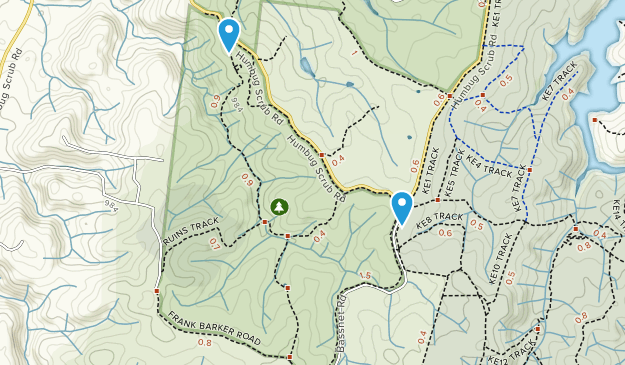 Humbug Scrub, Australia Meridional Map