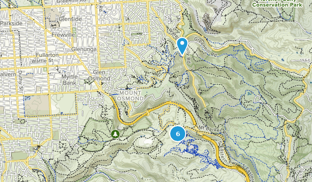 Mount Osmond, Australia Meridional Map