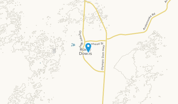 Roxby Downs, Australia Meridional Map
