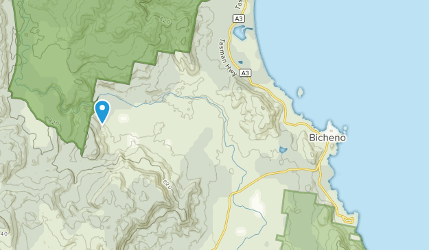 Bicheno, Tasmanie Map
