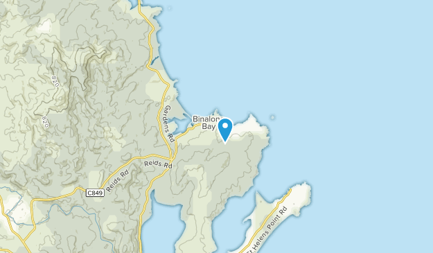 Binalong Bay, Tasmania Map