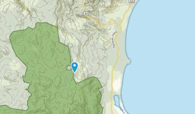 Chain Of Lagoons, Tasmania Map