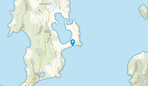 Clifton Beach, Tasmanie Map