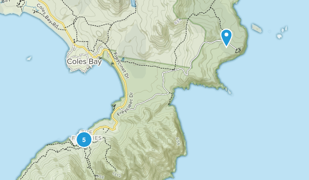 Coles Bay, Tasmania Map