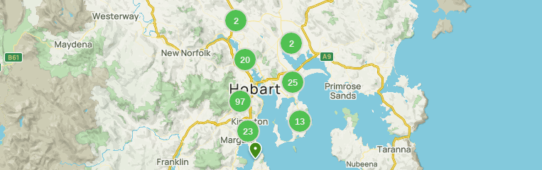 Tracks and trails - City of Hobart, Tasmania Australia