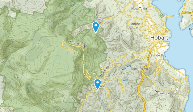 Hobart, Tasmania Map