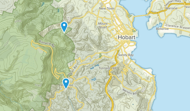 Hobart, Tasmania Map
